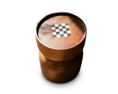 Chess Round Side Table