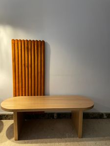 Scandi Elegant Oak Wood Bench