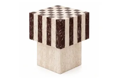 New Checkered Side Table V1