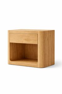 Boho-Chic Open Nightstand