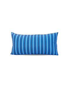 Blue Tide Striped Lumbar Cushion