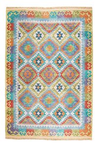 Badawi Digital Woven Rug in Vibrant Colors