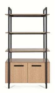 Match Storage Unit - 3 Shelves - 2 Cabinets