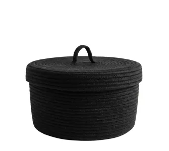 Black Organizer Basket with lid