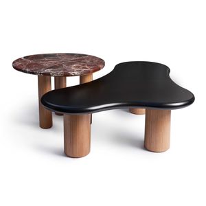 Single Small Round Coffee Table With Marble Top