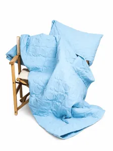 Egyptian Cotton Seashell Quilt - Sky Blue
