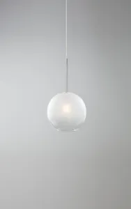 Blow Frosted Suspension - Small - Silver