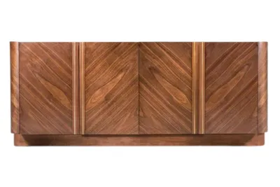 Lune Buffet With Beech Wood And Brass Inlay