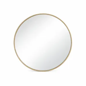 Polly Round Minimalist Wall Mirror – Boho Accent