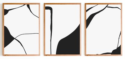 Sahra Abstract Wall Art Set – Set of 3