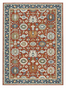 Terracotta Azure Chenille Rug
