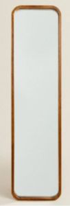 Nia Chamfered Solid Oak Full-Length Mirror for Minimalist Décor