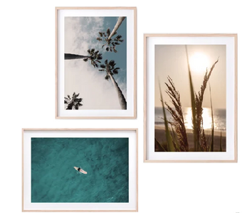 Set of 3 (palm and sea )
