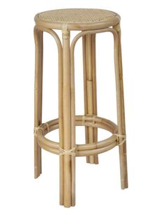 كرسي بار من البامبو الطبيعي