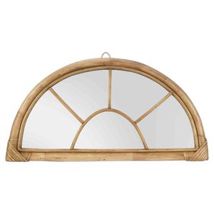 Boho Rainbow Bamboo Mirror – Stylish Wall Decor