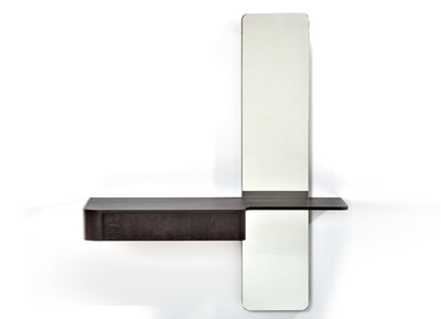 Darya Oak Wood Dresser With a Mirror & One Drawer