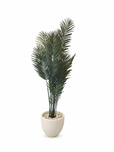 Potted Artificial Areca In Curve Pot
