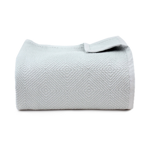 Light Grey Geometric Bedspread