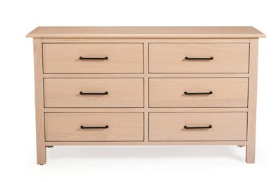 Lea 6 Drawers Wood Chest With Solid Wood Frame