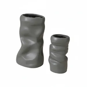 Set of DUNE CRUMPLED Vase Set of 2