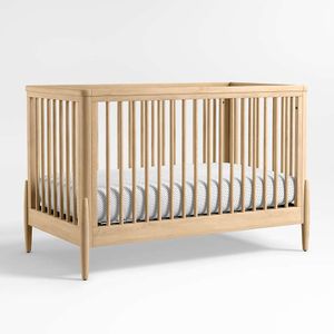 Baby Cot With High Quality Wood & Slatted Bars
