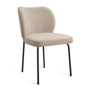 Nara Upholstered Dining Chair With Metal Legs