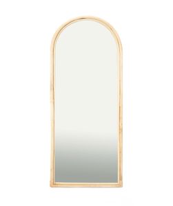 مرآة إسمي  بإطار من الخيزران