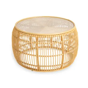 Round Bamboo Coffee Table