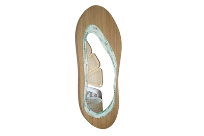 Mosaic Mirror – Free-Form Design With Wooden Frame