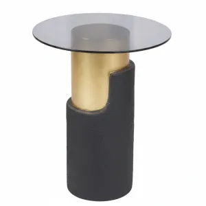 Obesidan Smoked Glass Side Table