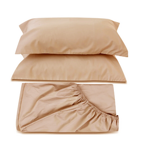 Beige Fitted Sheet  (600 TC)