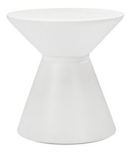 طاولة مانتا الجانبية – طاولة مستديرة عصرية من الألياف الزجاجية