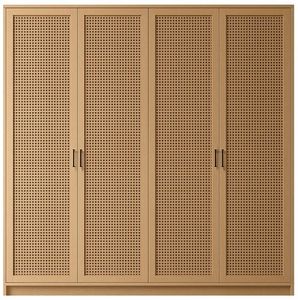Bay Cane Hinged Wardrobe