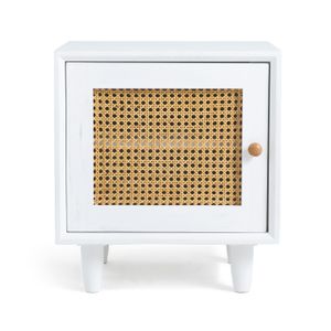 Blake Nightstand With Elegant Cane Door