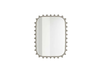 YL-M-3212 مرآة حائط مربعة معدنية مزين بكرات