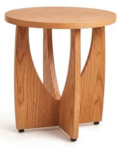 Aura Side Table - Silver Sands - Wooden Connected Legs