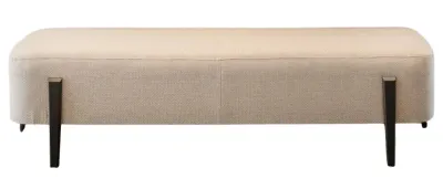 بنش لازرود - تنجيد فاخر - أرجل خشبية متينة