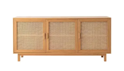 Carmen Wooden Buffet With Cane Doors