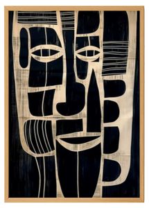 بوستر فن افريقي مطبوع