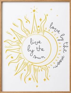 Live by the Sea Framed Canvas