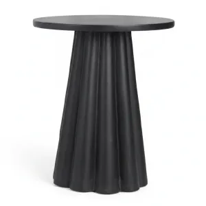 Fluted Conical Fiberglass Side Table