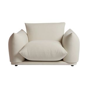 Tokio Armchair - Cream Velvet Comfort with Modern Design