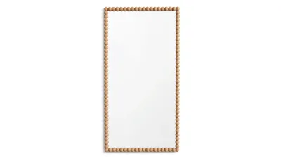 Nawa Long wooden Beaded Mirror