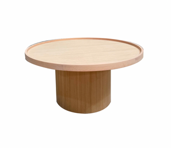 طاولة قهوة أيلا خشب - شكل دائري