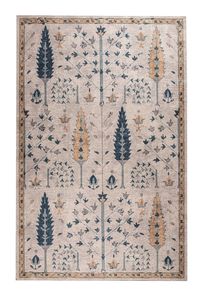 Yaluna Digital Woven Rug – Botanical Balance and Soft Modern Texture