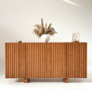Slatted Buffet - Counter and Beech Wood Structure