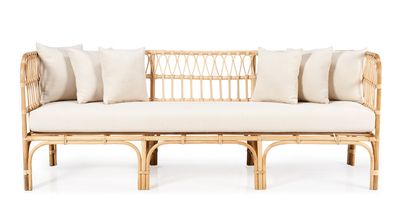 كنبة حفيف الصديقة للبيئة من البامبو مع وسائد