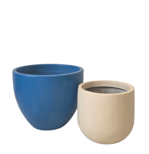 طقم أصص سوفت بلند باللون الأزرق والبيج