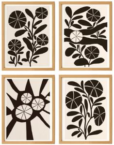 A Brown and Beige Boho gallery wall - original framed art prints