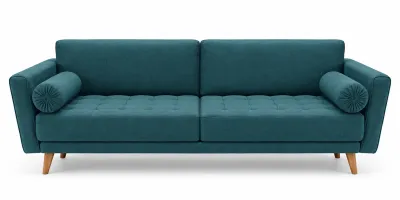 Riva 3 Seater Teal Upholstered Sofa